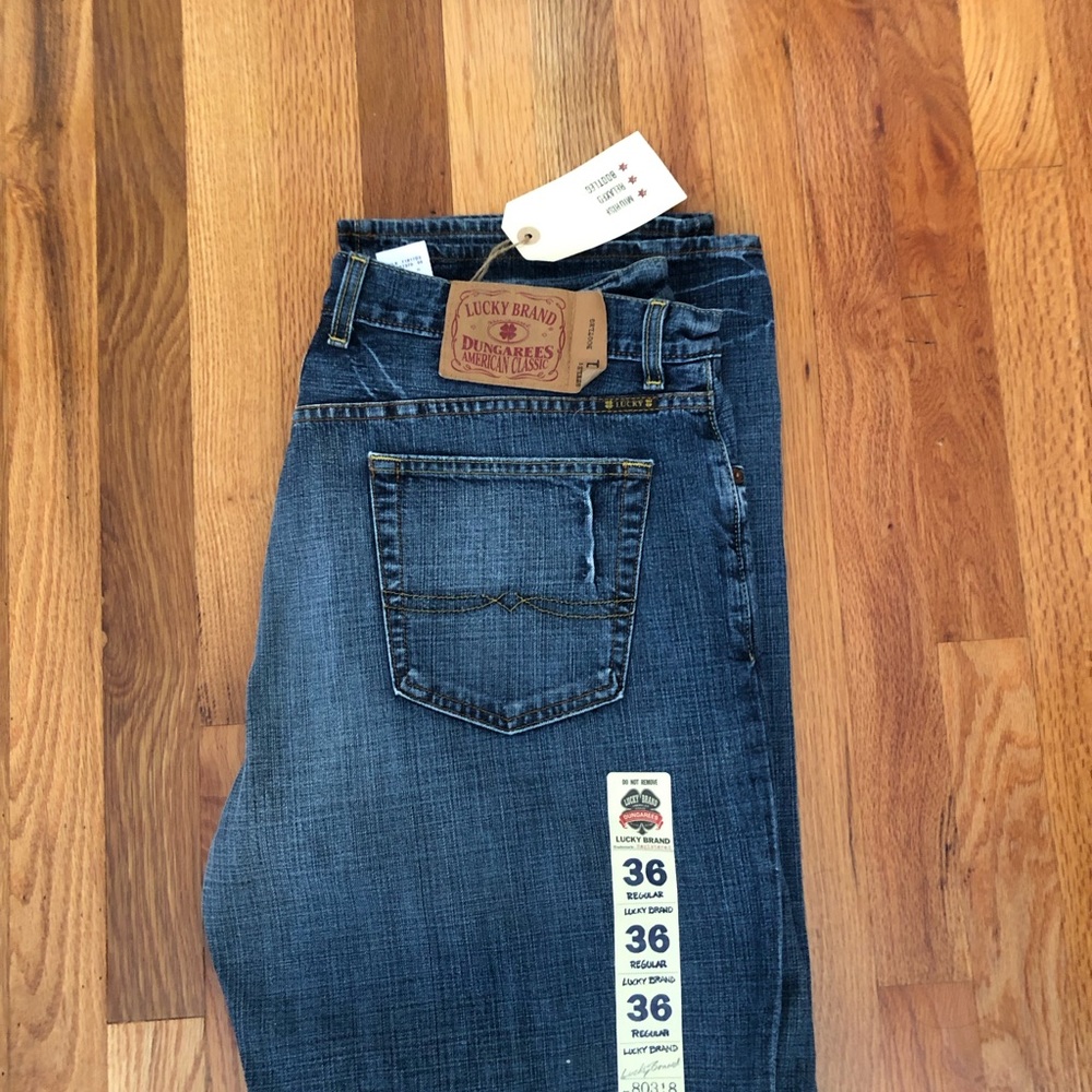 Lucky brand new with tags denim jeans .